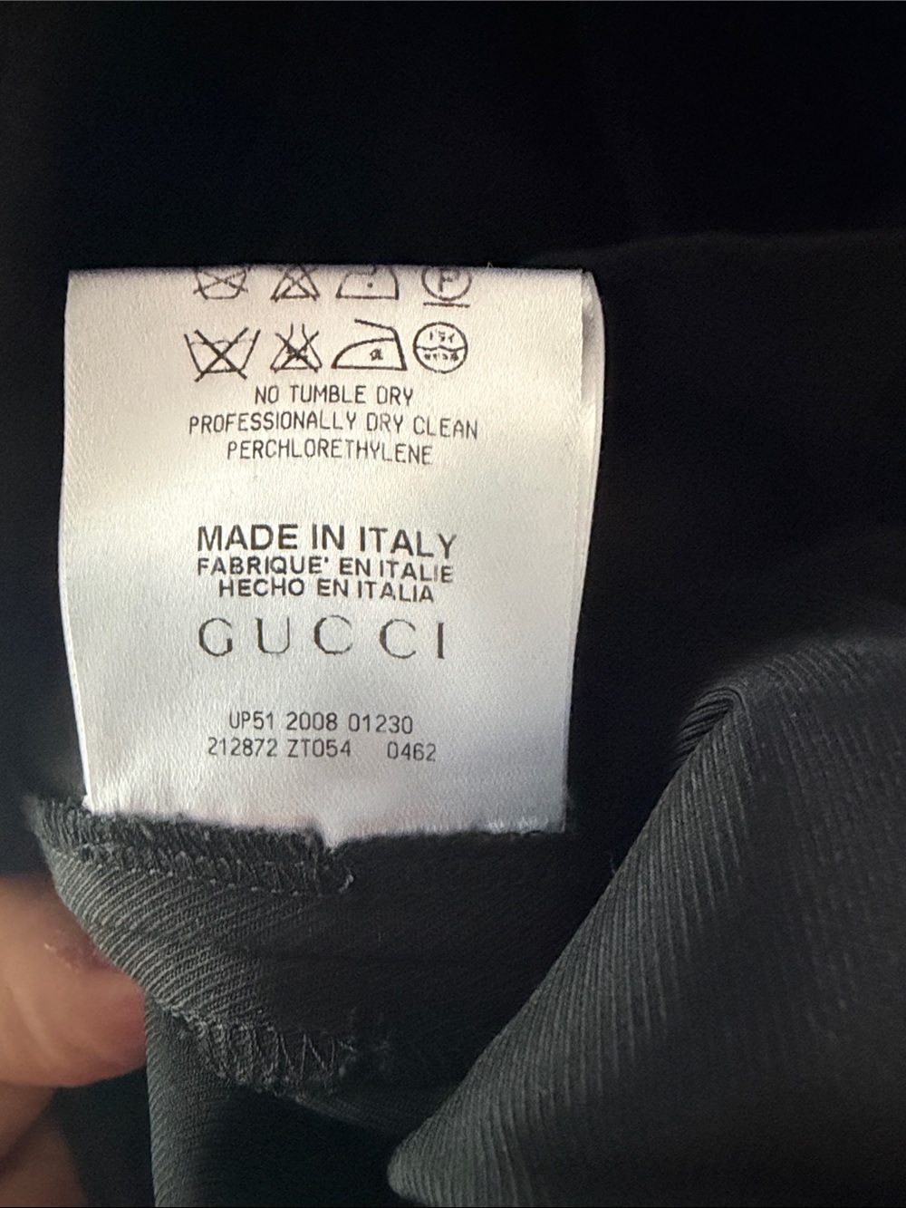 Gucci Black Straight-Leg Dress Pants - Picture 5 of 7